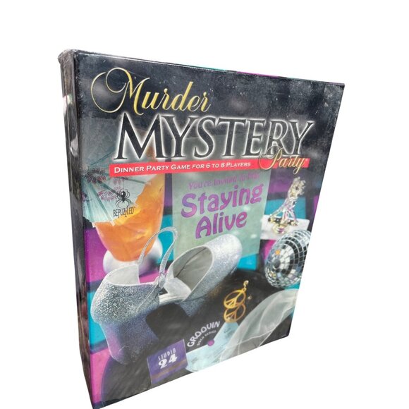 Murder Mystery Staying Alive Party dinner gathering Game For 6 To 8 adult Player - Picture 1 of 9